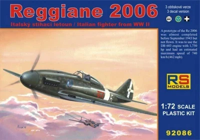 RS Models 92086 Aereo Reggiane 2006 Kit Montaggio 1/72 - Immagine 1 di 3