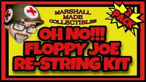 2 PACK Vintage Hasbro 60’s-70’s GI JOE ACTION MAN Figure Re-String Kit Restring - Picture 1 of 9