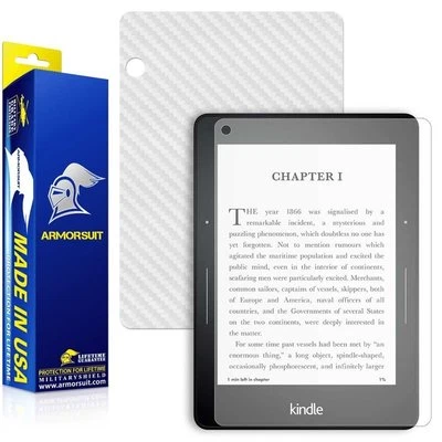 ArmorSuit Amazon Kindle Voyage (2015) Matte Screen Protector + White Carbon Skin - Image 1 of 4