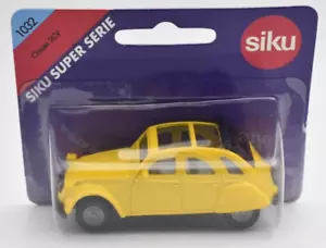 SIKU 1032 Citroen 2 CV yellow. 1:55. metal. blister card. Germany - Picture 1 of 5