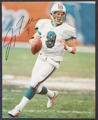 Jay Fiedler autógrafo Miami Dolphins NFL fotografia oficial 8x10 Dartmouth - Imagem 1 de 4