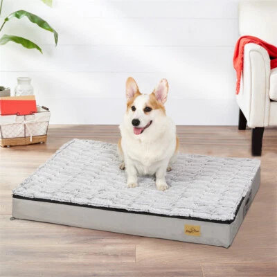 XXL Hundebett Hundekissen Hundematratze Orthopädisch Hundesofa Schlafplatz Grau - Bild 1 von 4