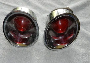 1961-1962 CORVETTE Rear Right & Left Inboard Tail Lamp Assemblies used #2 - Picture 1 of 12