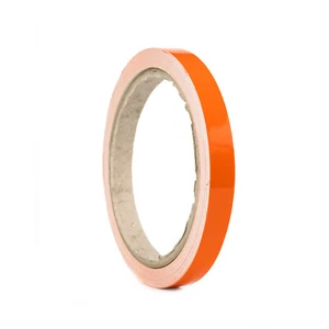 Zierstreifen Orange Glanz 12mm Auto Streifen Aufkleber Exterieur Interieur - Bild 1 von 6