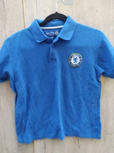 Boys Official Blue Flag CHELSEA Football Club CFC S/S Polo Shirt Size XLB 34-38" - Picture 1 of 9