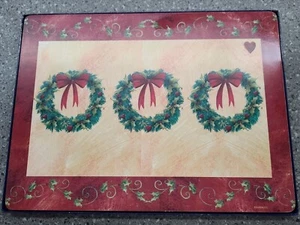 4er Set PIMPERNEL TISCHSETS - Weihnachtskränze - Neu im Karton Neu im Karton - Bild 1 von 6