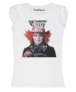 New T-Shirt Donna Fiammata Cappellaio Matto Idea Regalo - Picture 1 of 1