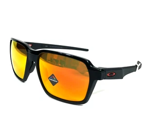 Oakley Sunglasses Parlay OO4143-0358 Black Square Frames with Prizm Ruby Lenses - Picture 1 of 14