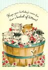 Happy Birthday More Fun Than A Bushel of Kittens Kitty Cats Hallmark Card