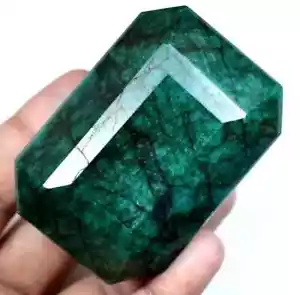 2000 Ct Natural Green Brazil Emerald AGL Certified Emerald Cut Loose Gemstone - Picture 1 of 6