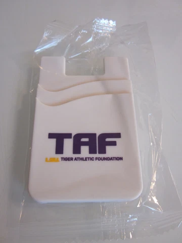 LSU TIGER ATHLETIC FOUNDATION TAF SILICONE SMART WALLET PHONE CARD HOLDER NEW Cover