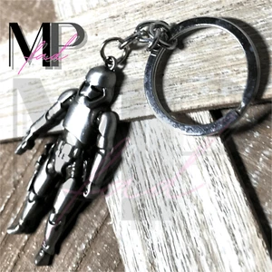 Star Wars Keychain Accessory Home Car Ring Lanyard Metal Silver STORMTROOPER - Picture 1 of 6
