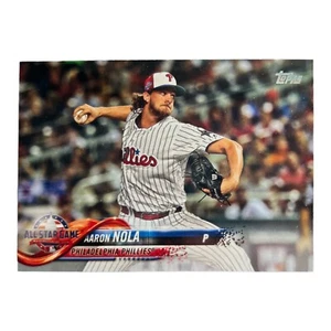 Tarjeta de Aaron Nola 2018 Topps Update #US296 All Star Game Phillies MLB - Imagen 1 de 2
