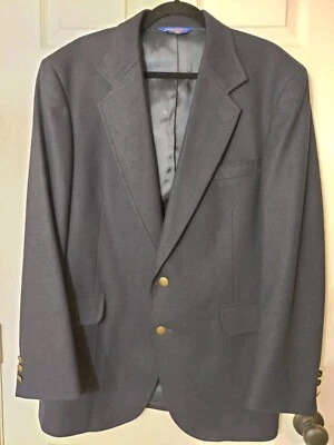 Traje/chaqueta blazer Pendleton de lana virgen para hombre 42 largo azul oscuro Foto 1 de 4