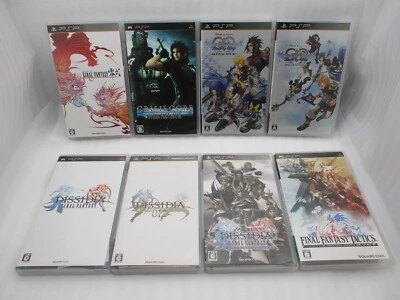 PSP 8Games set Kingdom Hearts , Dissidia Final Fantasy , FF Type-0 & Crisis Core - Image 1 of 4