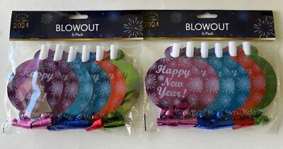 Sopladores de fiesta de Nochevieja NoiseMakers 12 en total *NUEVO* Foto 1 de 4