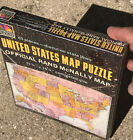 Vintage United States & World Map Puzzle Rand McNally Selchow Righter-New Sealed