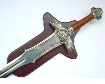 S0309 PELÍCULA CONAN EL BÁRBARO ARNOLD BLACKZENEGGER ESPADA ARMADA CON PLACA 38" Foto 1 de 4