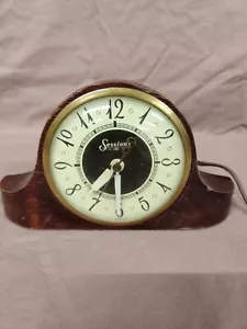 Antique Sessions Model 3W Electric Mantle Clock 60 Cycle Works Condition - Picture 1 of 6