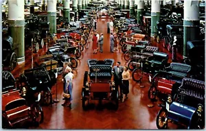 Vintage Postkarte 60er/70er Jahre Antik Automobil Ford Museum Dearborn Michigan - Bild 1 von 2