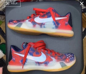 Size 10 - Nike Kobe 10 USA 2015 red white blue - Picture 1 of 5