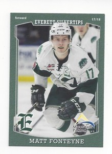 2017-18 Everett Silvertips (WHL) Matt Fonteyne (San Jose Barracuda)