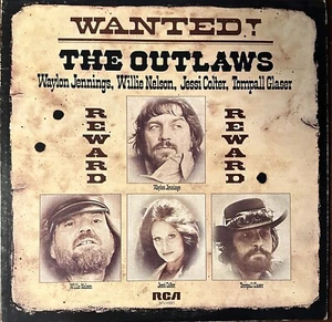 THE OUTLAWS-Pre-Owned LP..WANTED! JENNINGS / NELSON / COLTER / GLASER G+/VG - Picture 1 of 4