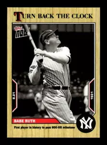 2022 Topps Now Turn Back the Clock #144 Babe Ruth/751* - NM-MT - Picture 1 of 2