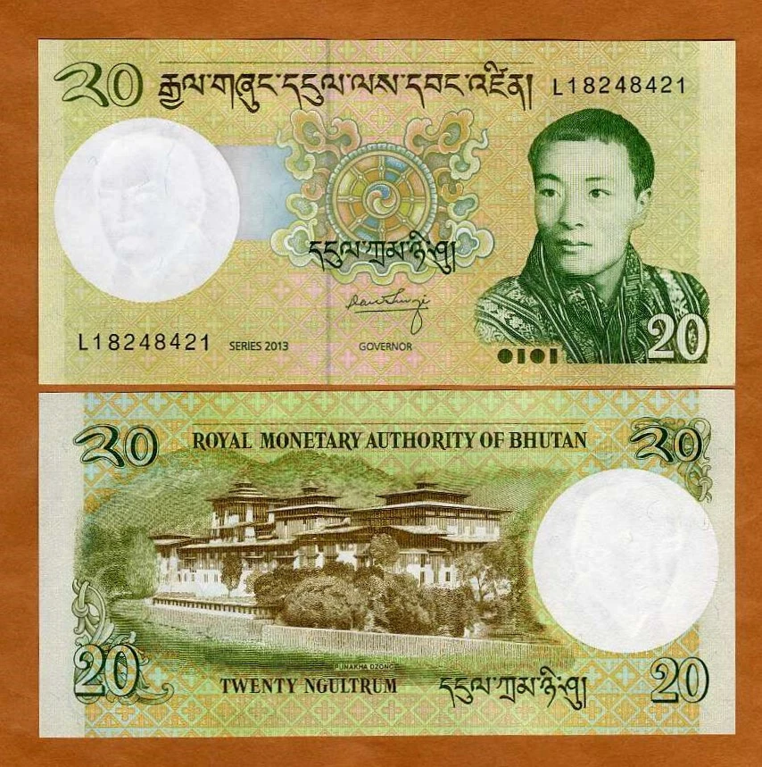 Bután, 20 Ngultum, 2013, P-30b, UNC Foto 1 de 1