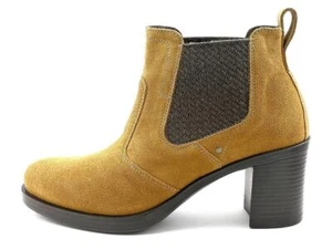 SCARPE TRONCHETTO DONNA NERO GIARDINI A908820D PELLE 607 GIALLO ORIGINALE AI - Picture 1 of 4