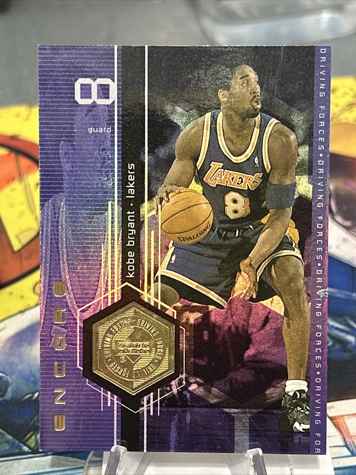 1998 UD Encore Kobe Bryant Driving Forces F/X Gold 143/500 Lakers