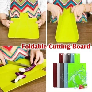Products Cooking Chopping Board Folding Plastic Cutting Boards Kitchens Tool - Picture 1 of 17