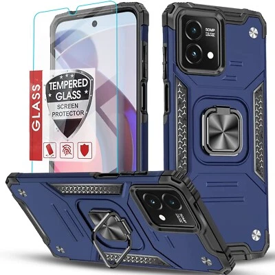 For Motorola Moto G 5G 2024 2023 Case Phone Cover Shockproof + Tempered Glass - Image 1 of 4