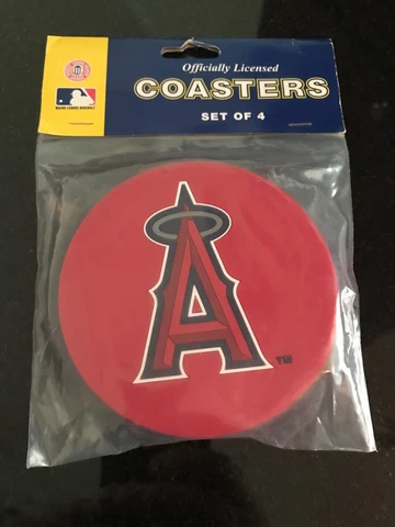 Anaheim Angels  MLB Drink Coasters and Key chain hat - brand new Cover