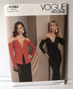 VOGUE PATTERN 1984 /R11998.TOPS  MISSES SIZES  18 20 22 24 26   UNCUT  NEW - Picture 1 of 2
