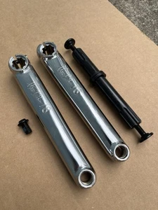 NOS Haro Bikes 78 Crank Set 3PC 3 Piece Old School BMX 19MM 8t Fusion Master - Picture 1 of 13