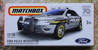 2023 Mattel Matchbox 70 yrs Special Edition 2022 Ford Police Interceptor 23/100 - Image 1 of 4