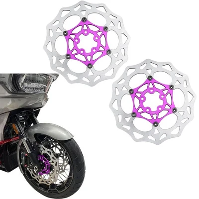 13.5" Purple Floating Front Brake Rotor for Harley 23-25 Touring CVO Road Glide - Изображение 1 из 4