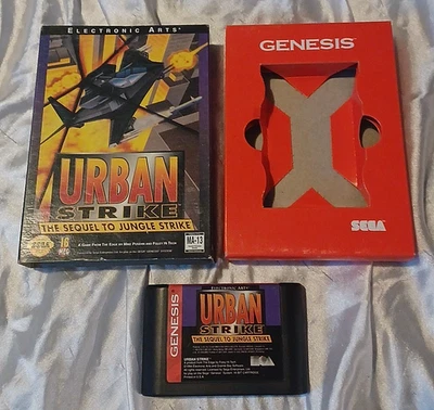 Urban Strike (Sega Genesis system) SEGA GAME & BOX - TESTED (RARE BOX VERSION) - Image 1 of 4