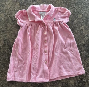 Baby Mädchen Ralph Lauren Polokleid PINK 6 Monate - Bild 1 von 5