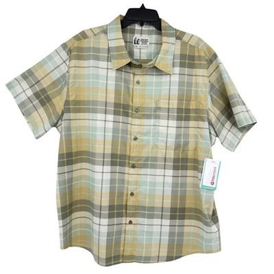 Marmot Muir Camp Short Sleeve Shirt Mens Size XXL Green Plaid Button Up NWT - Image 1 of 4