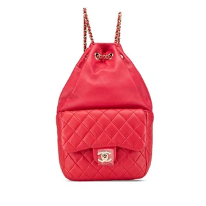 CHANEL COCO Mark Matrasse Backpack Backpack A94417 Women 【Used】 - Picture 1 of 12