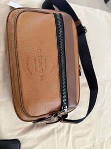 Coach Thompson kleine braune Kieselledertasche neu 350 $ - Bild 1 von 6