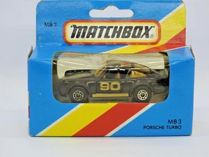Matchbox Macau 1983 Mb3 Porsche Turbo Menta In Scatola Blu Tipo M Non Aperta - Foto 1 di 5