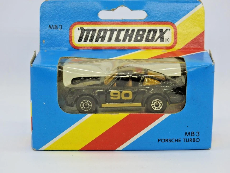 MATCHBOX MACAU 1983 MB3 PPORSCHE TURBO КАК НОВЫЙ В ЗАКРЫТОЙ СИНЕЙ КОРОБКЕ ТИПА M - Изображение 1 из 4