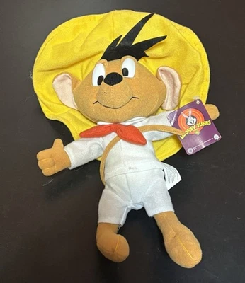Peluche de personaje de dibujos animados Looney Tunes Speedy Gonzales Nanco con etiqueta Warner Bros Foto 1 de 4