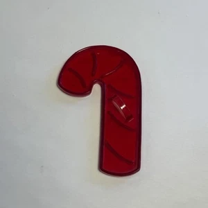 Molde cortador de galletas de Navidad de plástico rojo de colección con mango - Imagen 1 de 10