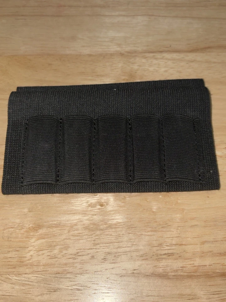 Culata elástica calibre 12/20, soporte para cinco escopetas, nailon negro Foto 1 de 1