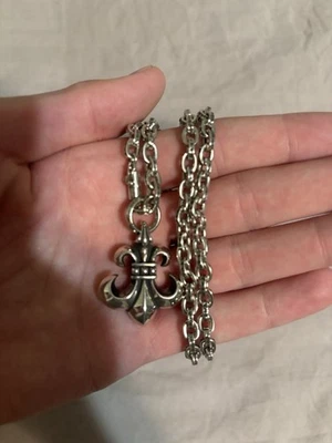 Ожерелье с подвеской в виде лилии Chrome Hearts BS - Изображение 1 из 4