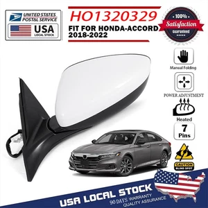 For 2018-2022 Honda Acco Mirror w/ Heated Blind Spot 76258-TVA-A42 Driver Side - Picture 1 of 17